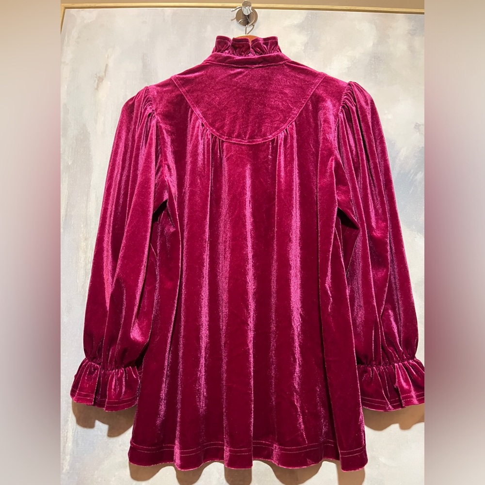 💫Velvet High Ruffle Top💫 - Picture 6 of 14